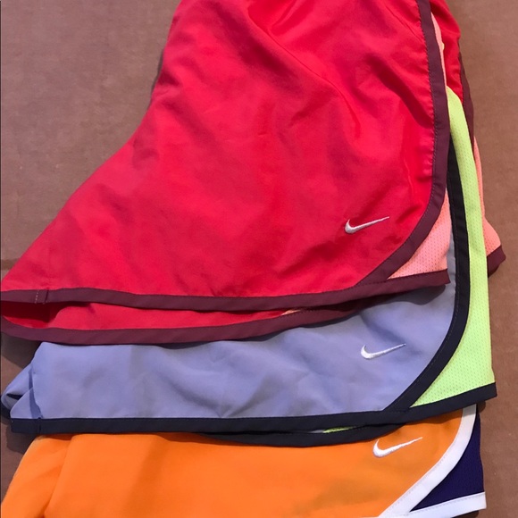 Nike Pants - 3 Nike Dri Fit Shorts Women LavenderOrange Pink XL